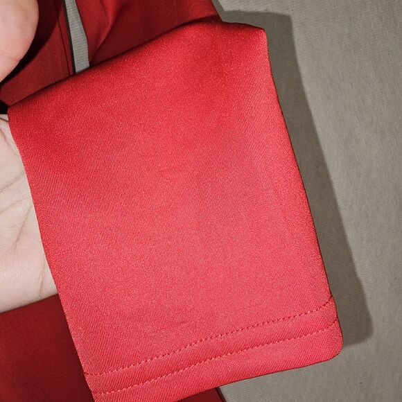 Red Jumpsuit Pants Set By DAISY Vintage Retro Sexy Club Stretchy Glam - Picture 10 of 12